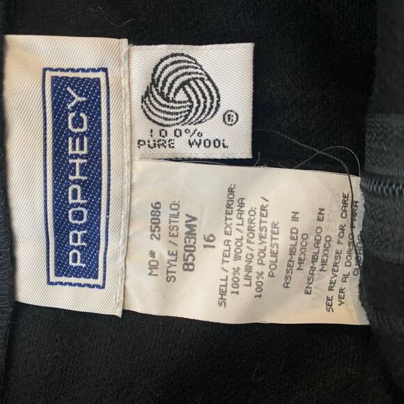 VTG 100% Wool Womens High Waisted Shorts Sz 12 32 Old Money Preppy Classic - Picture 3 of 3